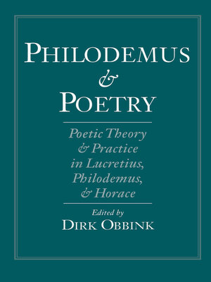 cover image of Philodemus and Poetry